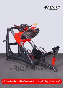 دستگاه بدنسازی پرس پا 45 درجه وزنه آزاد جهان اسپرت
