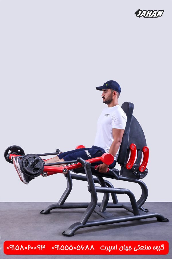 دستگاه بدنسازی جلو ران خوابیده وزنه آزاد جهان اسپرت